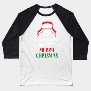 I Am So Freaking Merry Christmas Skull - Funny Santa Clause Skull Baseball T-Shirt